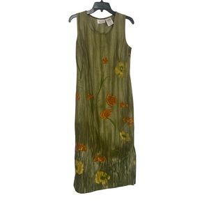 Long floral dress with splits